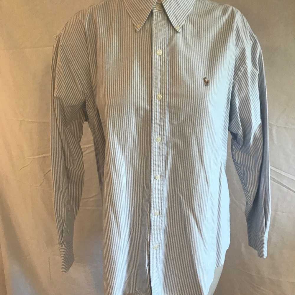 Ralph Lauren Sport White/Blue Button Down 14